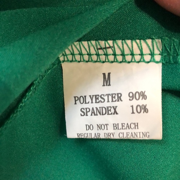 ruffle blouse Women's M green vintage inspired high collar lace EUC shirt top - Picture 6 of 11